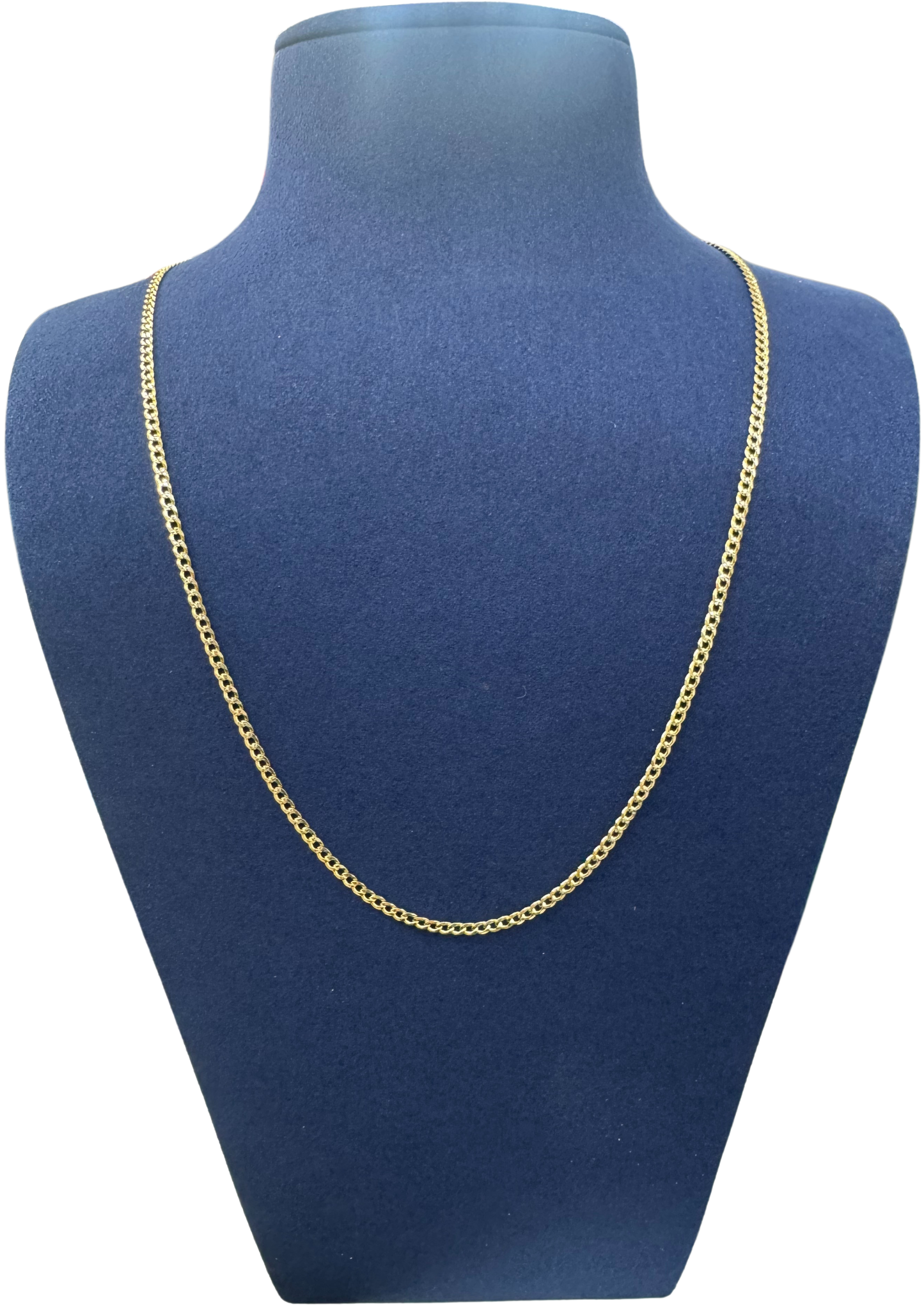 925 Silver Necklace (Plain Gold)