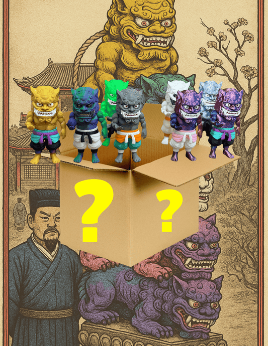 modern foo dog collectible mystery box