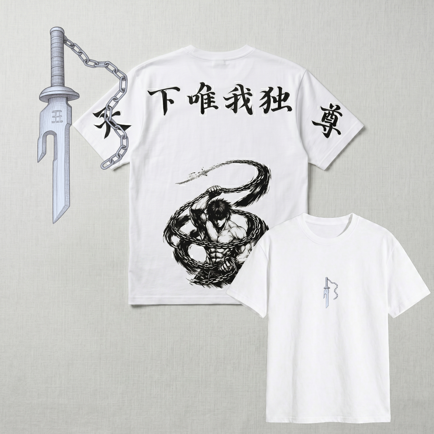 The Honored One “Above Heaven and Earth” Gojo JJK Inspired Tee | Anime Streetwear T‑Shirt, Ink Style Graphic Tee, Unisex Cotton Shirt for Anime Fans