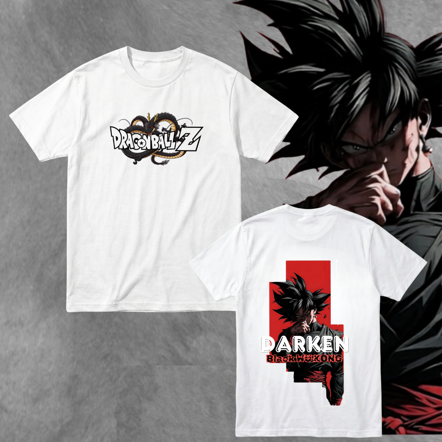 DBZ Fan Art “Black Wukong” Tee Unisex Streetwear | Saiyan Spirit × Dark Monkey King