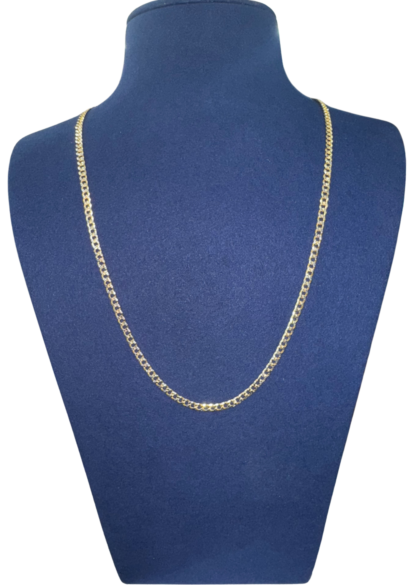 925 Silver Necklace (Plain Gold)