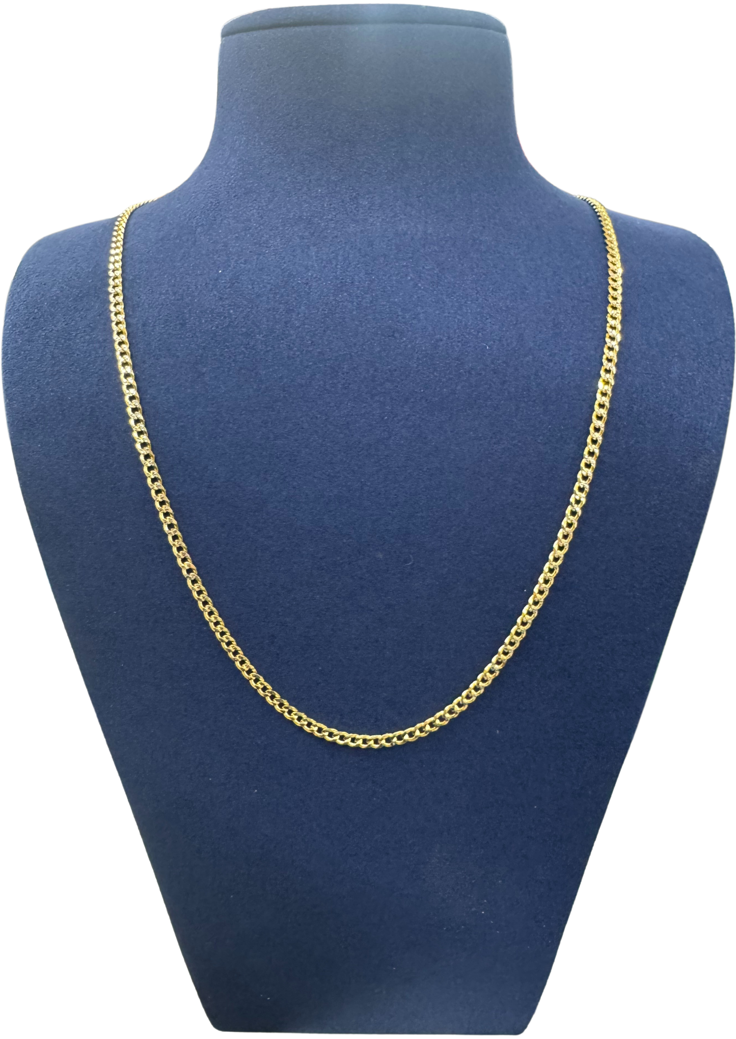 925 Silver Necklace (Plain Gold)