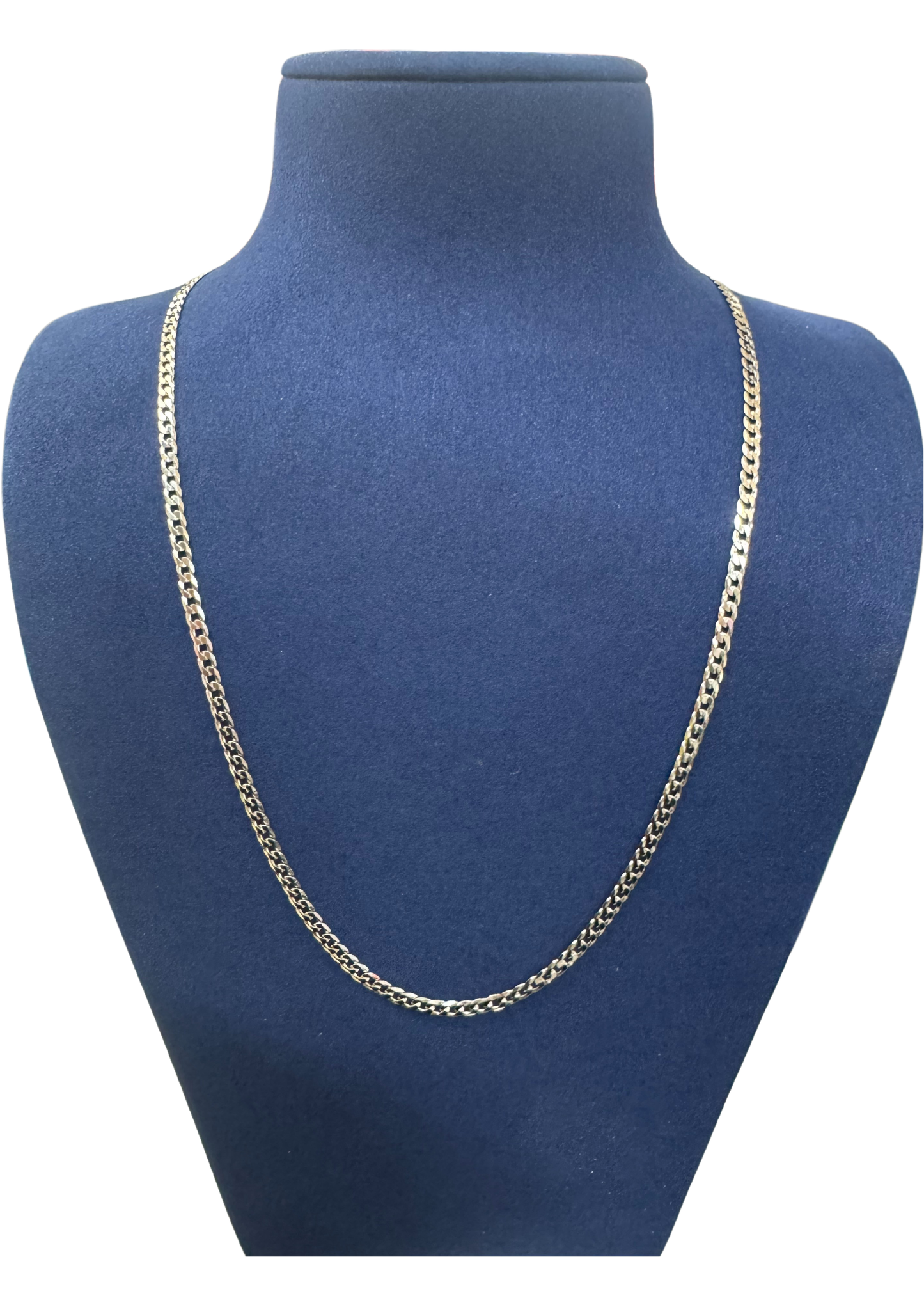 925 Silver Necklace (Plain Gold)