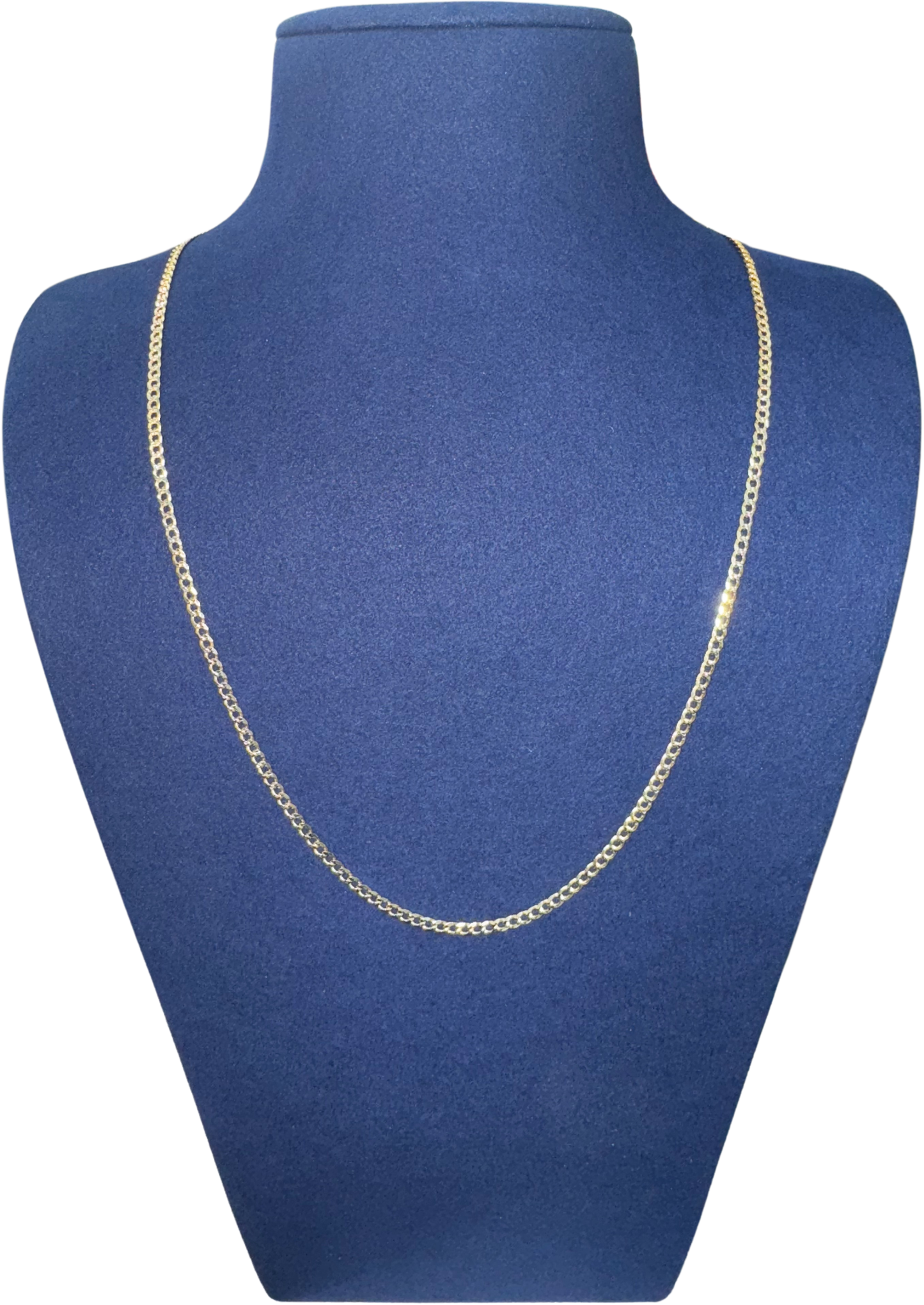 925 Silver Necklace (Plain Gold)
