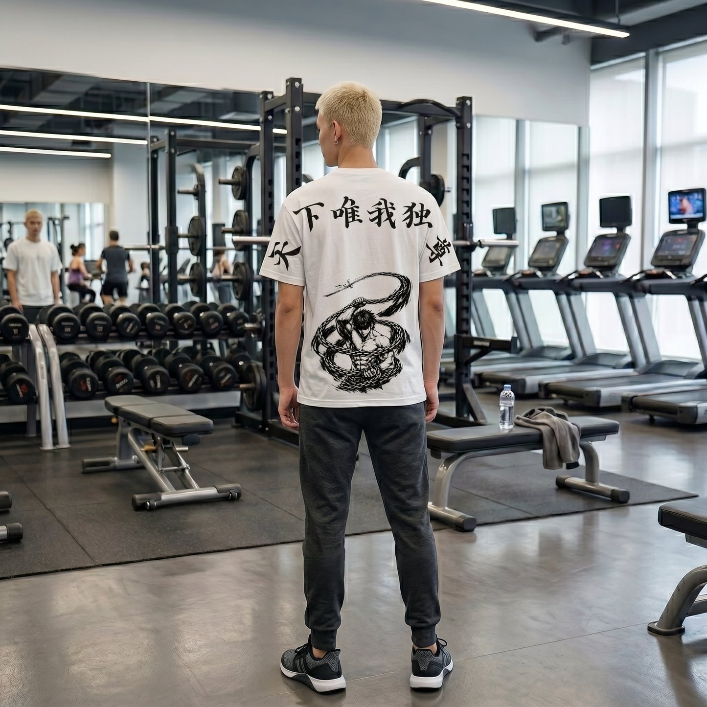 The Honored One “Above Heaven and Earth” Gojo JJK Inspired Tee | Anime Streetwear T‑Shirt, Ink Style Graphic Tee, Unisex Cotton Shirt for Anime Fans