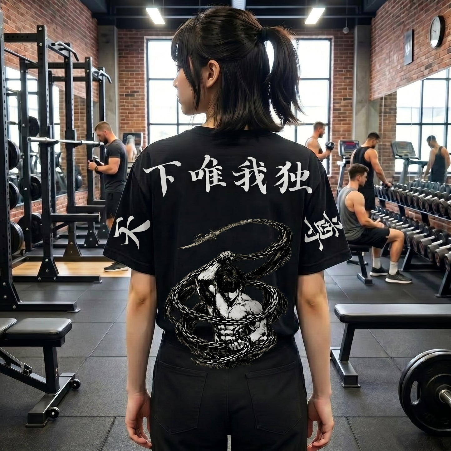 The Honored One “Above Heaven and Earth” Gojo JJK Inspired Tee | Anime Streetwear T‑Shirt, Ink Style Graphic Tee, Unisex Cotton Shirt for Anime Fans