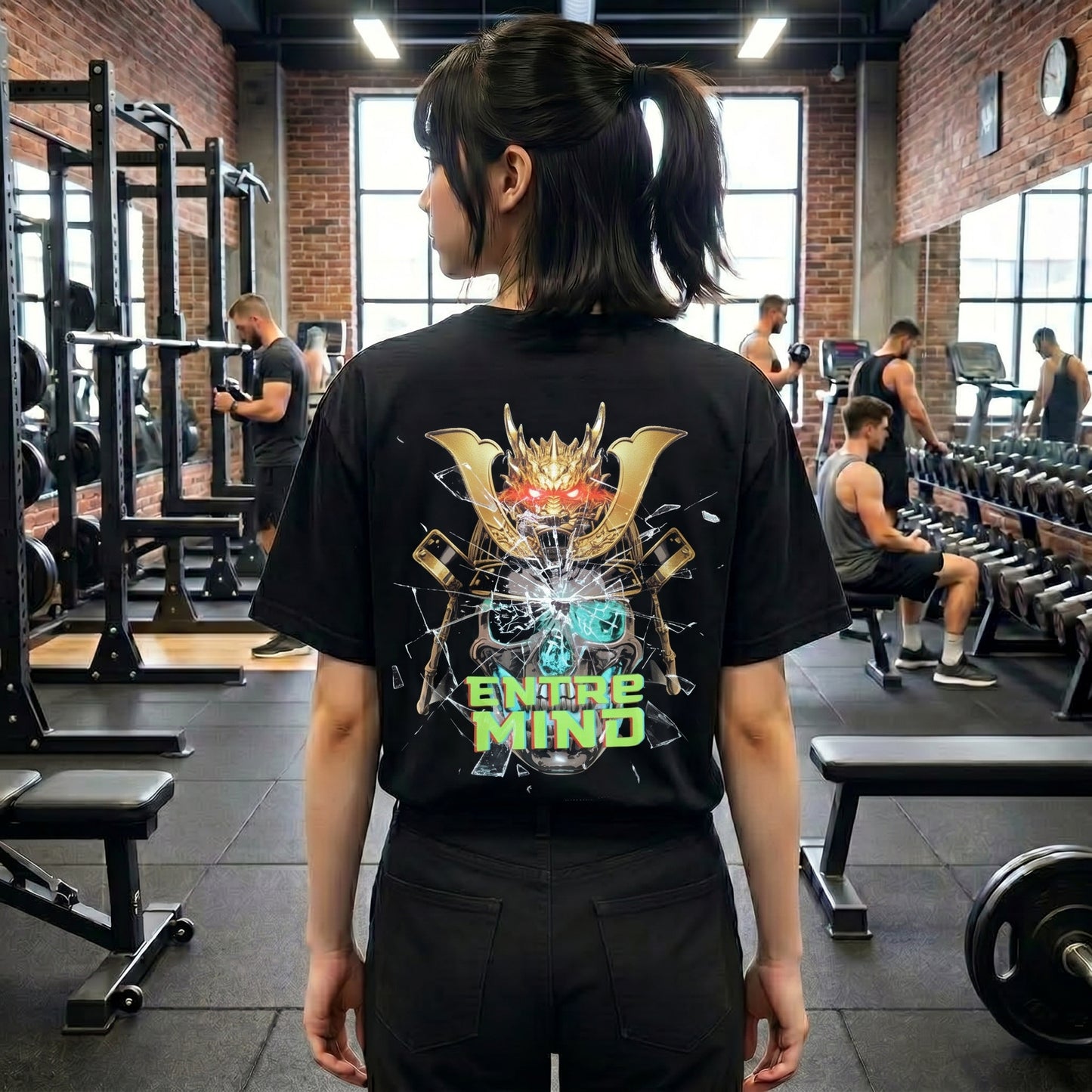 "Entre Mind" T- Shirt, UniSex Streetwear, Skull Samurai, You Vs You - Iteration: Kill the old version of your self