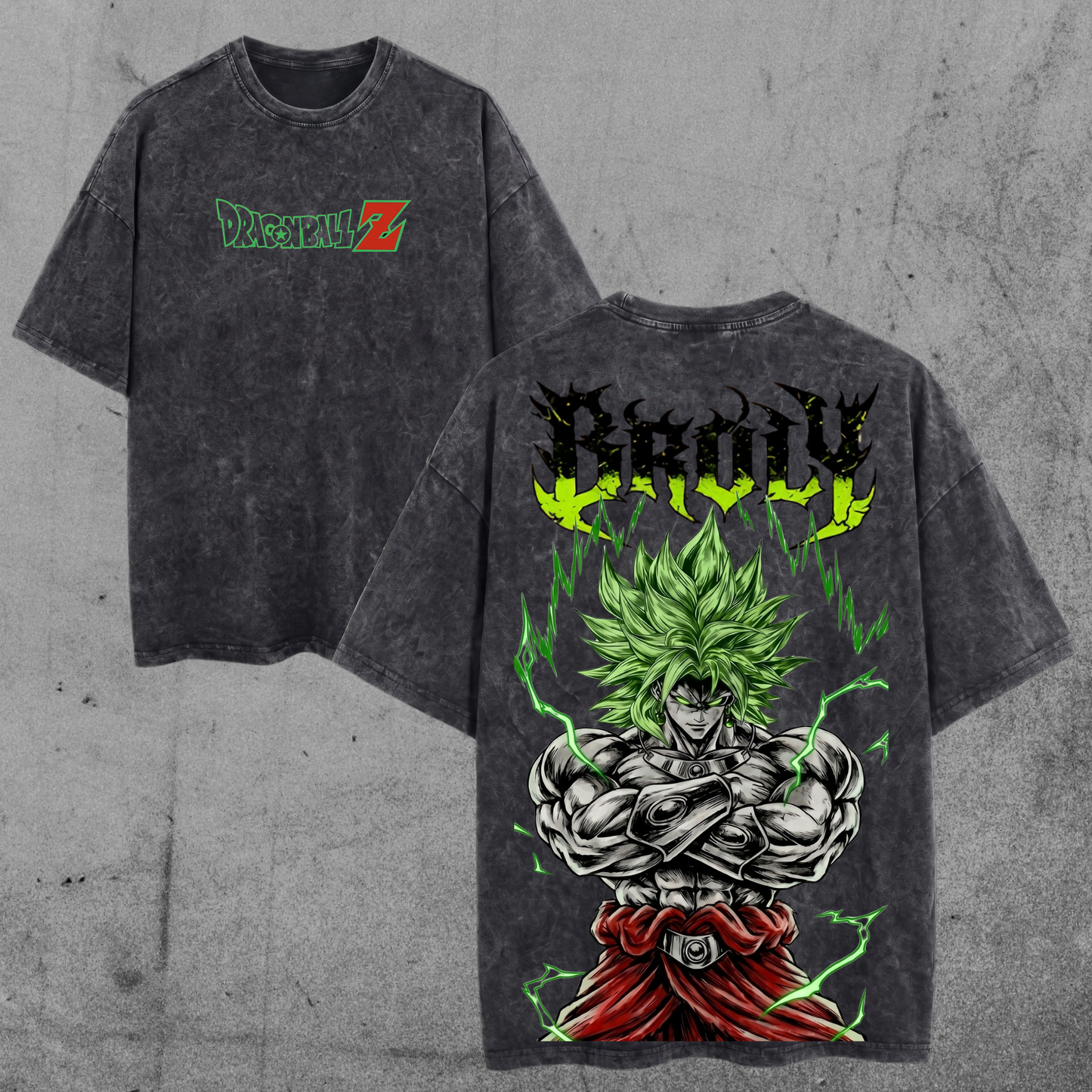 Broly The Legendary Vintage Washed Graphic Tee, DBZ T-Shirt, Relaxed Fit, Heavyweight Cotton, Unisex Streetwear Casual Wear, Gift for Anime Fans, Gym Pump Cover