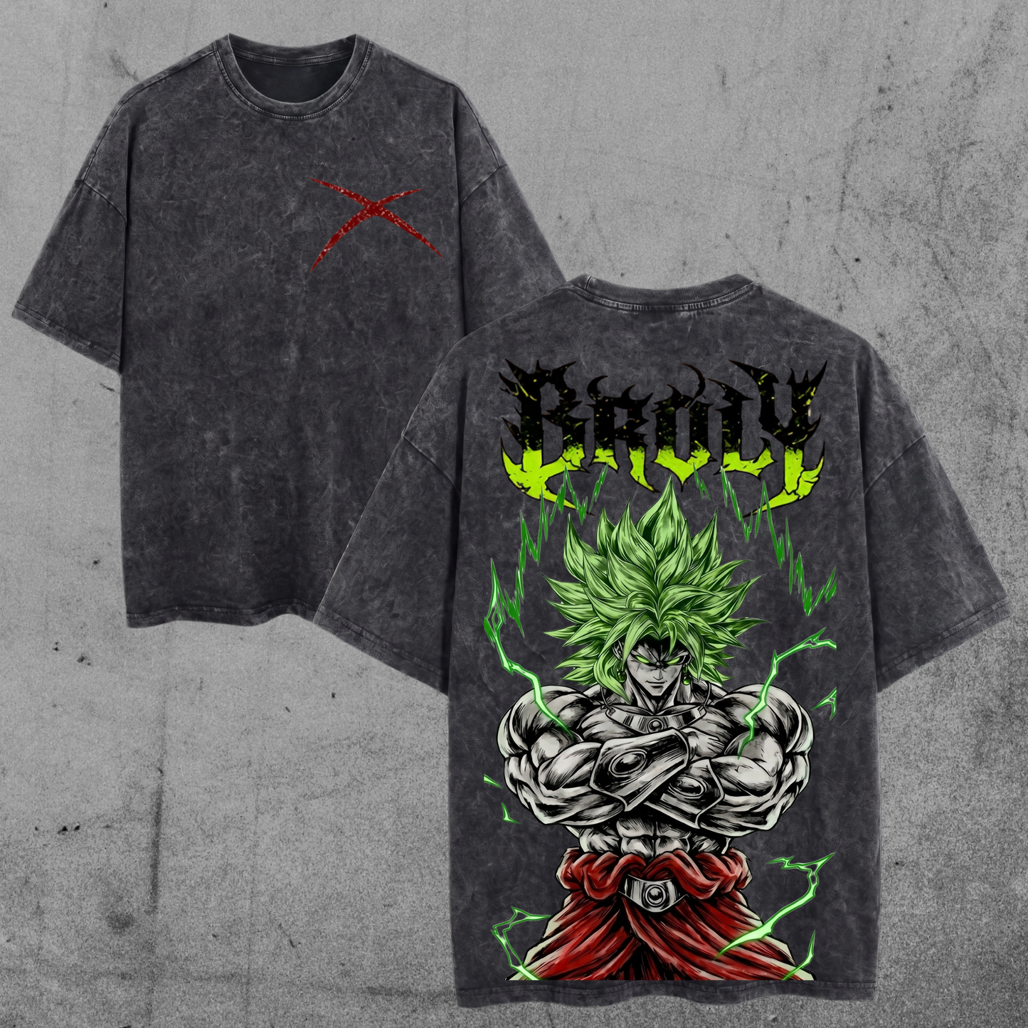 Broly The Legendary Vintage Washed Graphic Tee, DBZ T-Shirt, Relaxed Fit, Heavyweight Cotton, Unisex Streetwear Casual Wear, Gift for Anime Fans, Gym Pump Cover