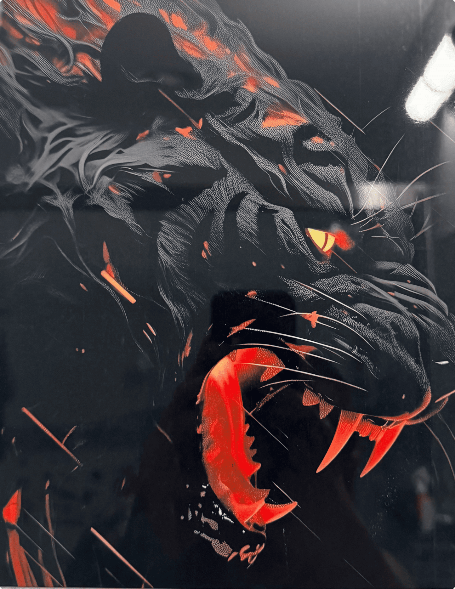 UltraHD Metal Print-Black tiger-best gift idea