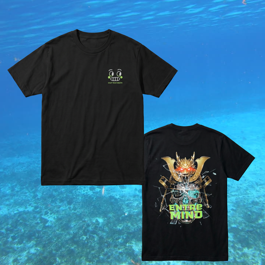 "Entre Mind" T- Shirt, UniSex Streetwear, Skull Samurai, You Vs You - Iteration: Kill the old version of your self