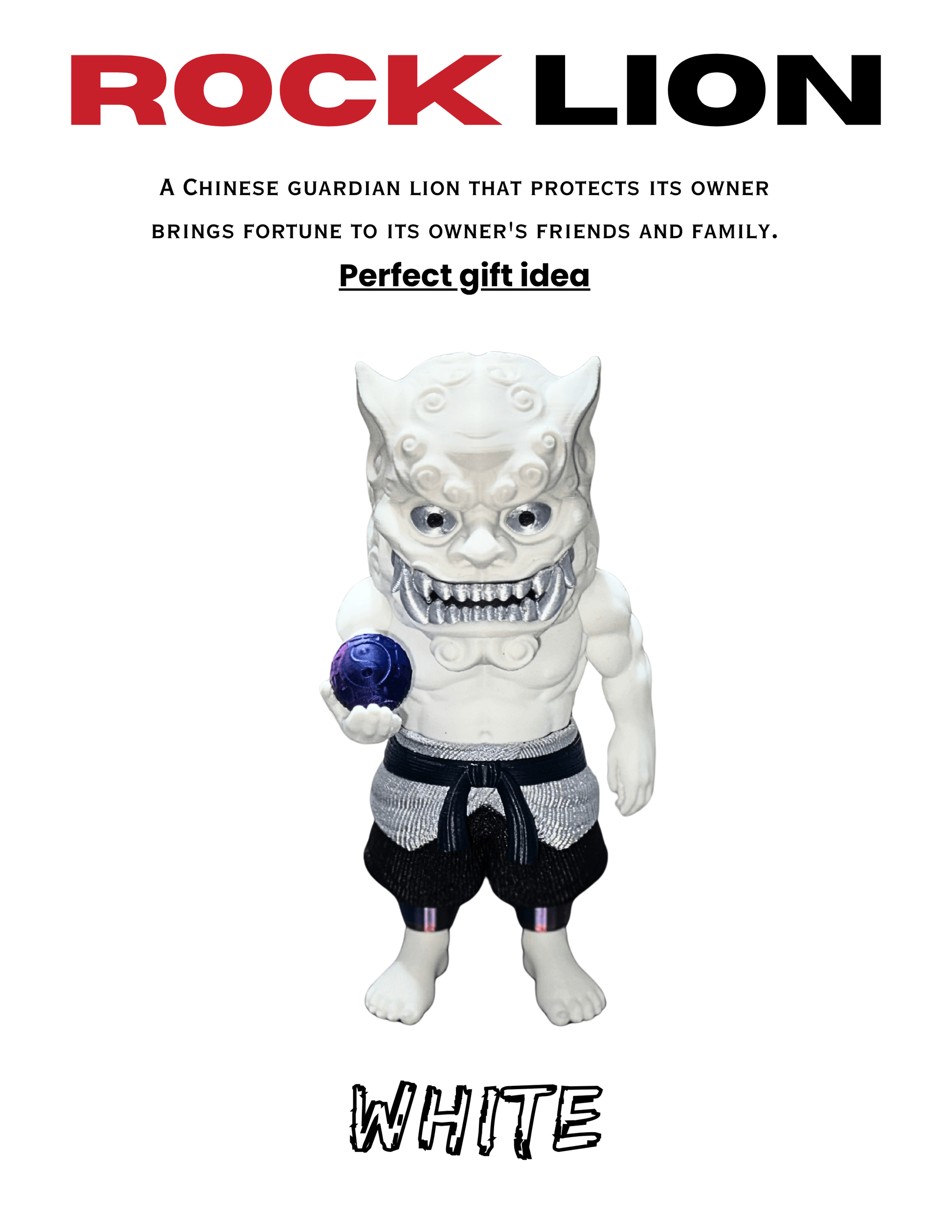 Foo Dog guardian lion figure displayed as elegant Asian-inspired home decor