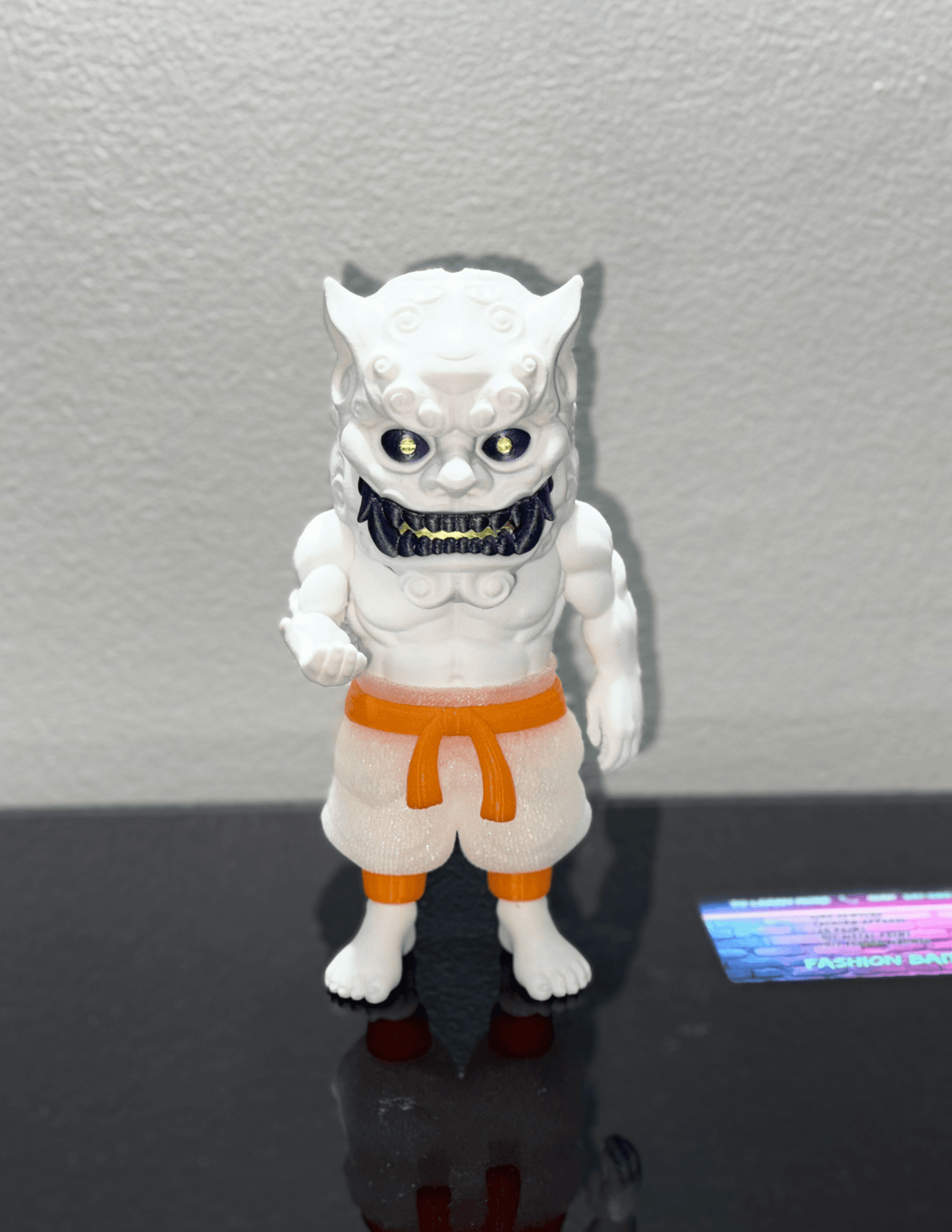 Foo Dog guardian lion figure displayed as elegant Asian-inspired home decor