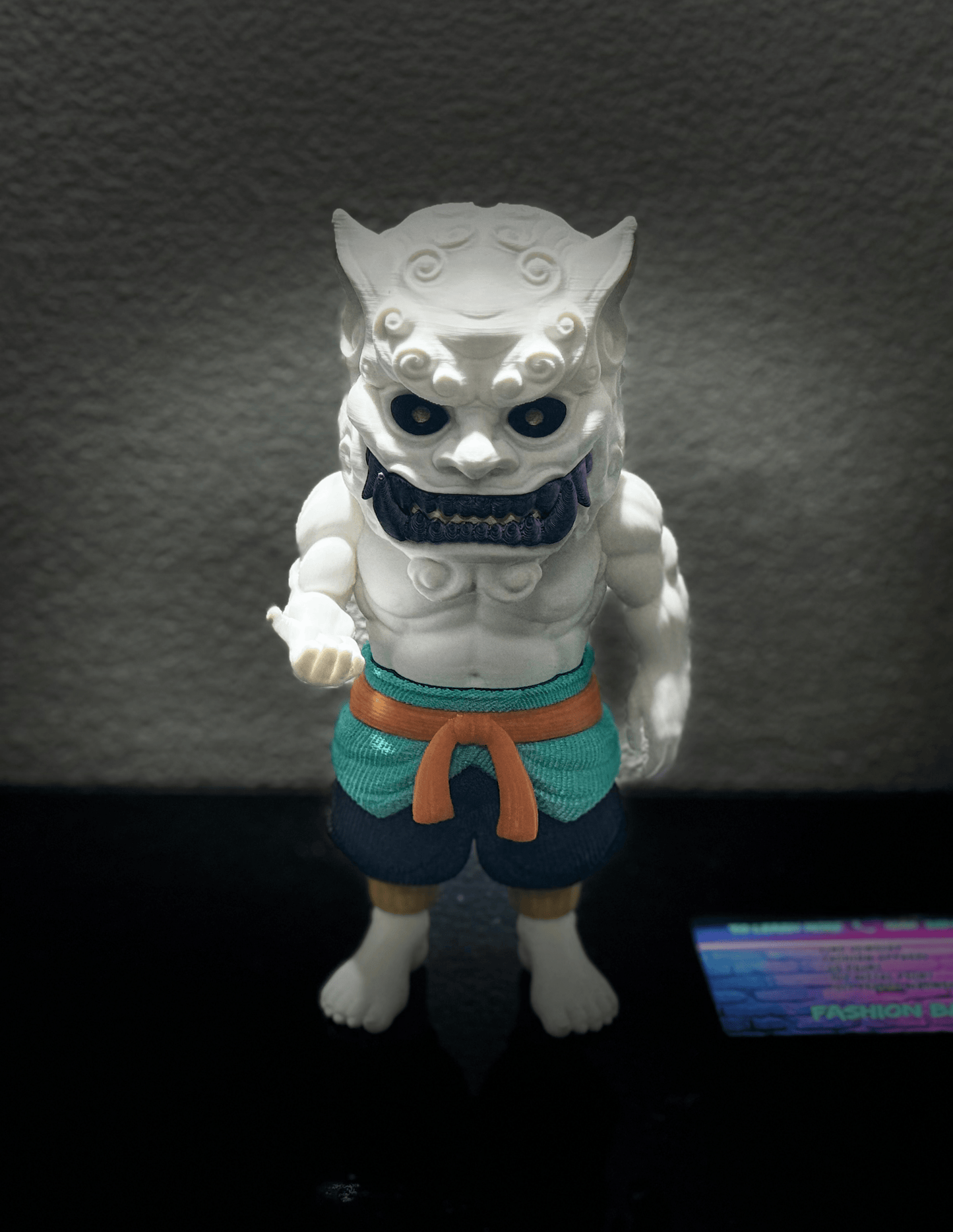 Foo Dog guardian lion figure displayed as elegant Asian-inspired home decor