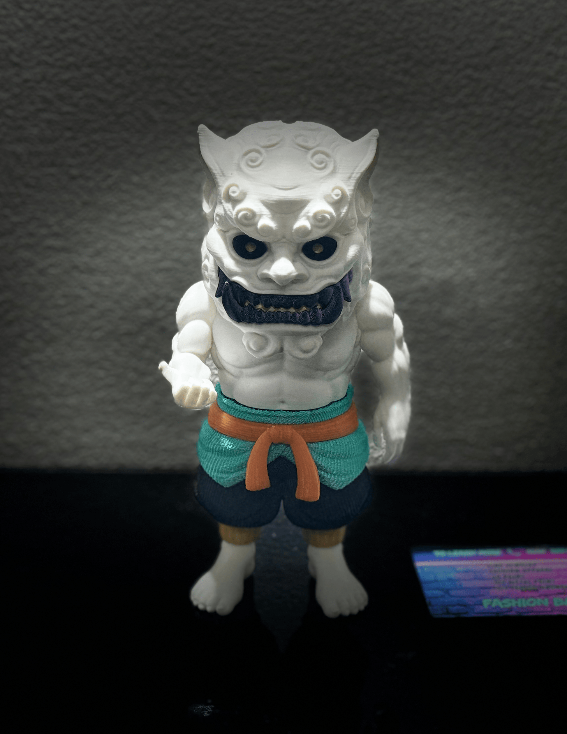 Foo Dog guardian lion figure displayed as elegant Asian-inspired home decor