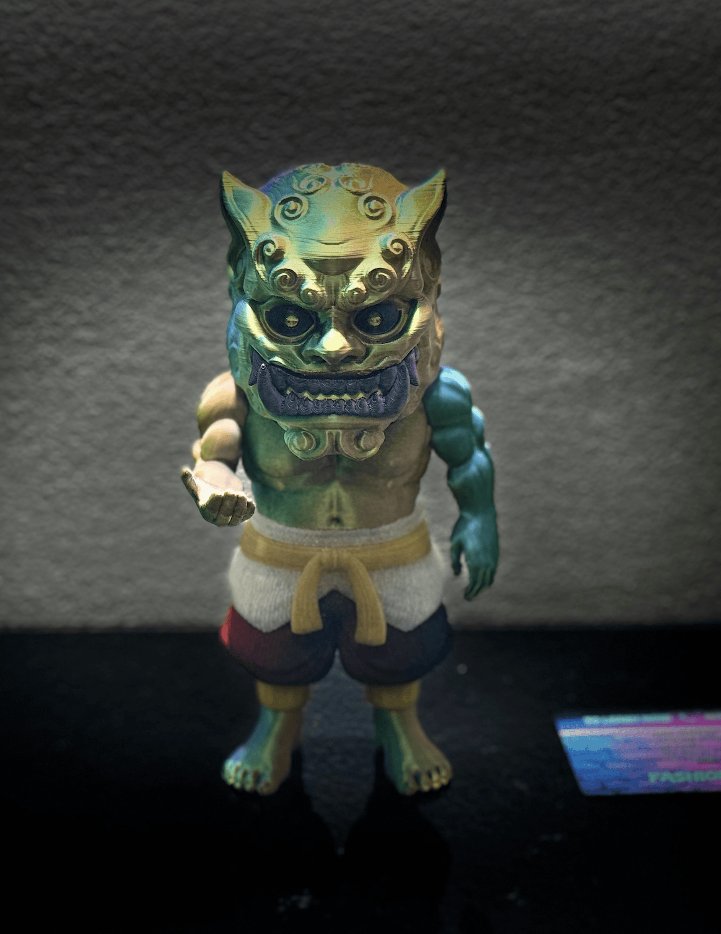 Foo Dog guardian lion figure displayed as elegant Asian-inspired home decor