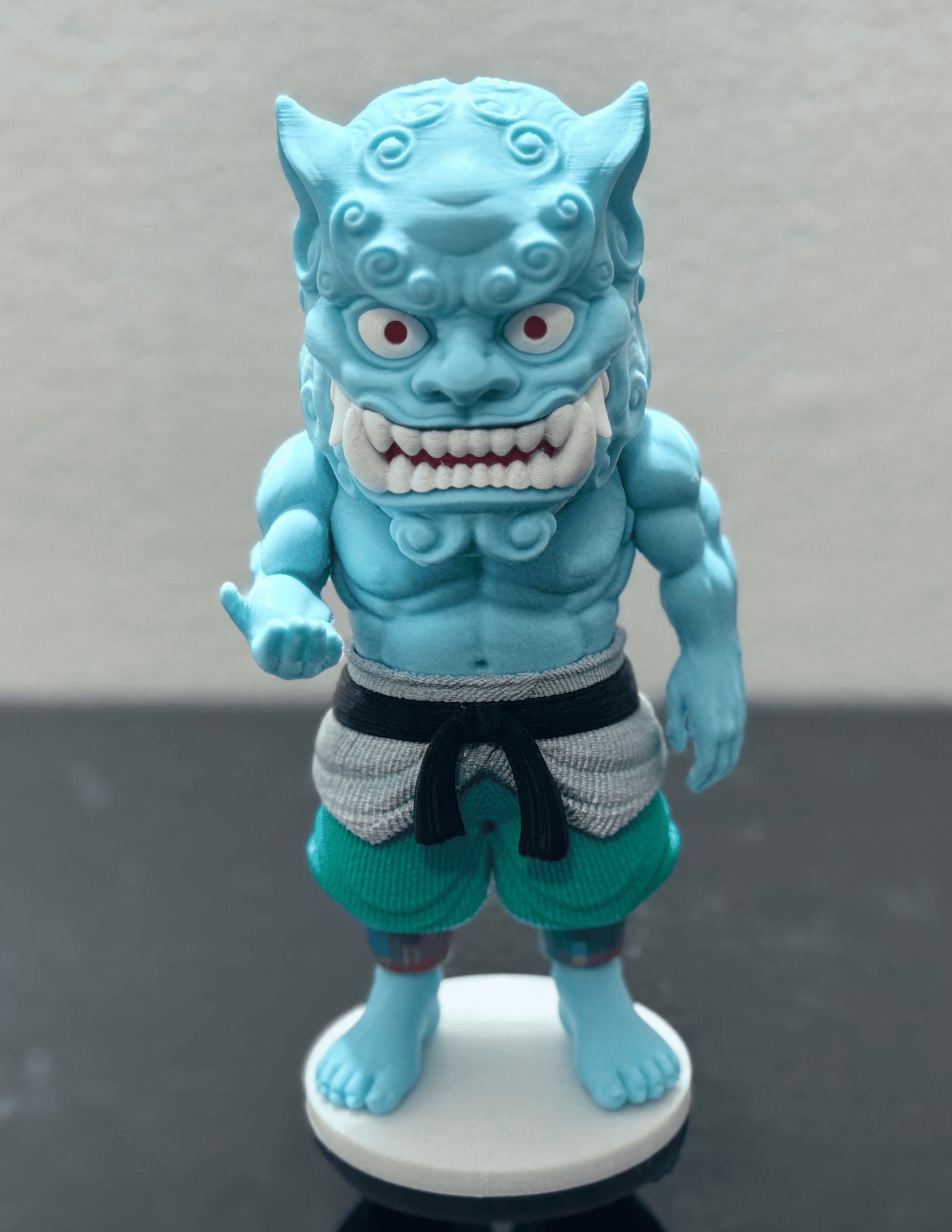 Foo Dog guardian lion figure displayed as elegant Asian-inspired home decor