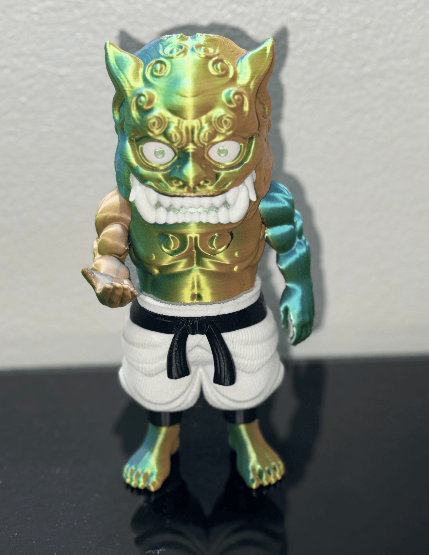 Foo Dog guardian lion figure displayed as elegant Asian-inspired home decor