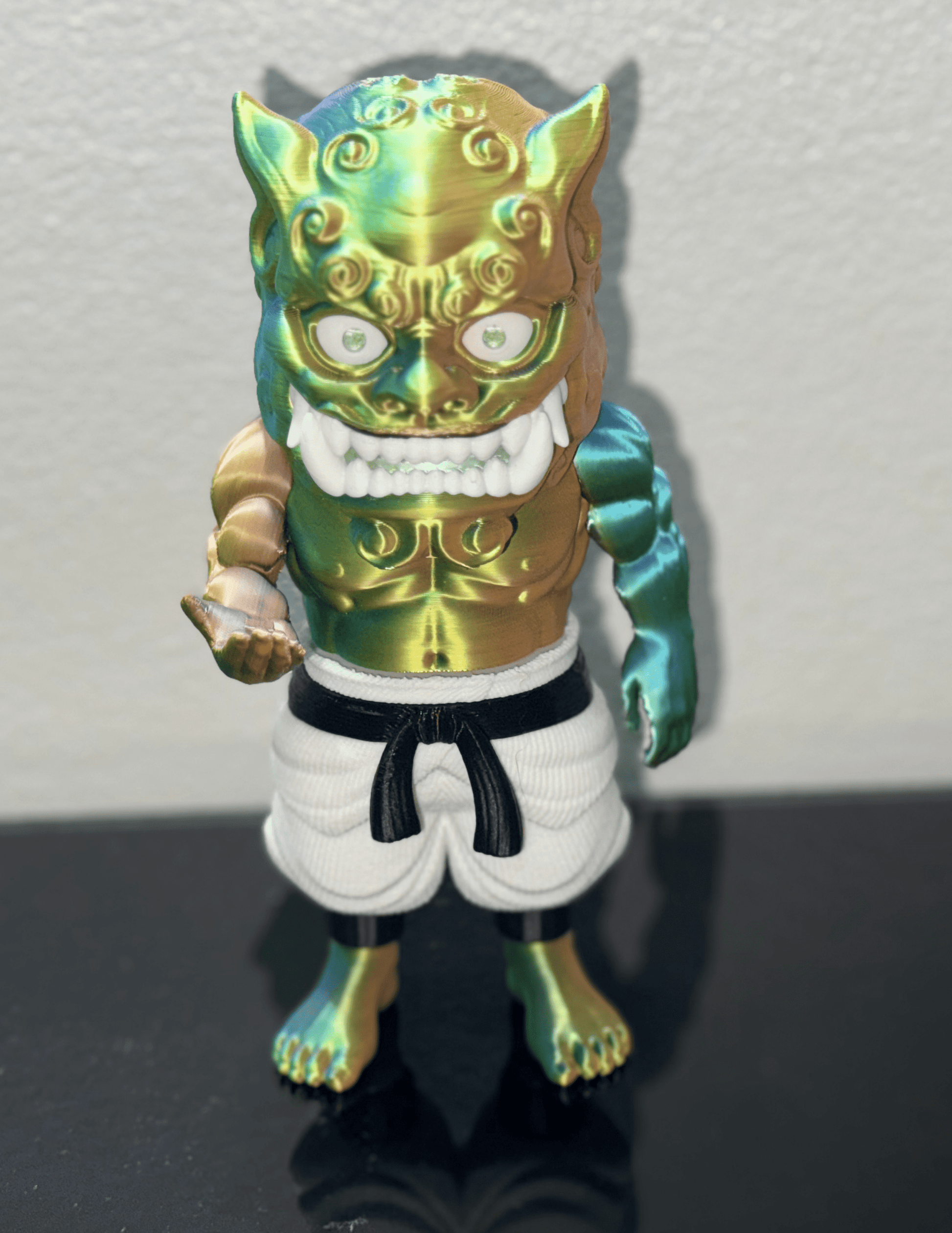 Foo Dog guardian lion figure displayed as elegant Asian-inspired home decor