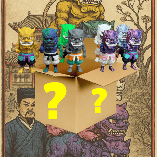 modern foo dog collectible mystery box