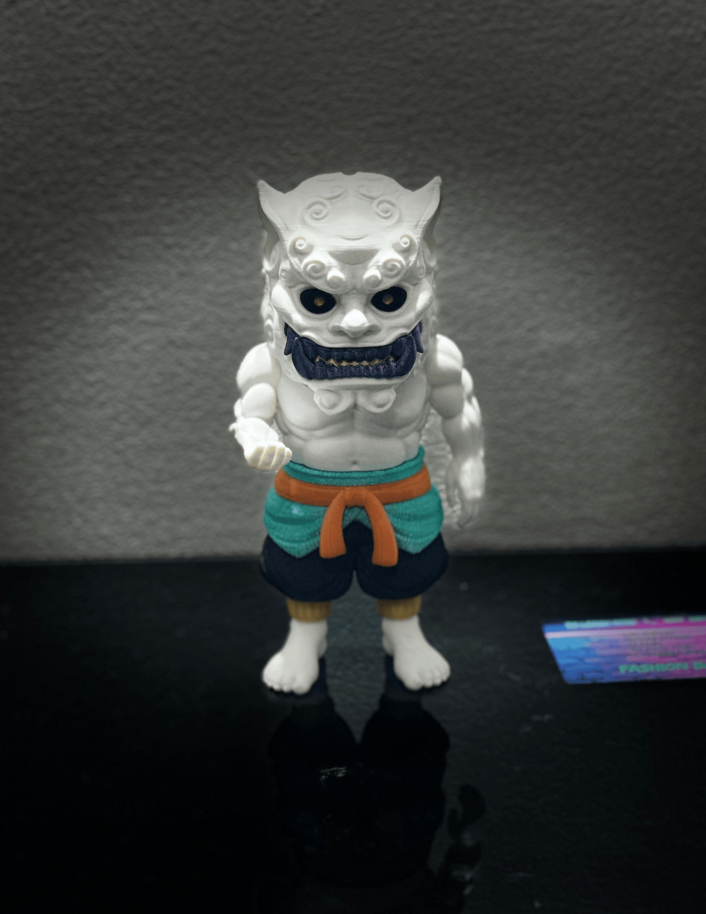 Foo Dog guardian lion figure displayed as elegant Asian-inspired home decor