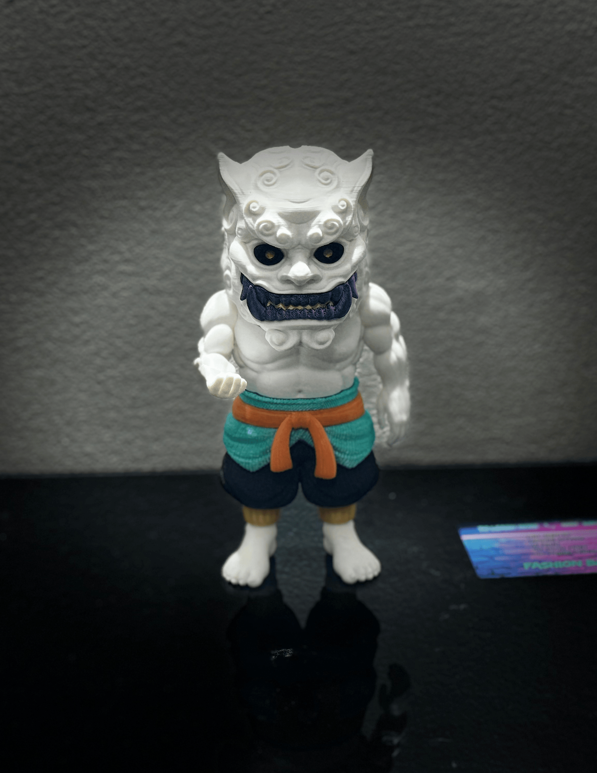 Foo Dog guardian lion figure displayed as elegant Asian-inspired home decor