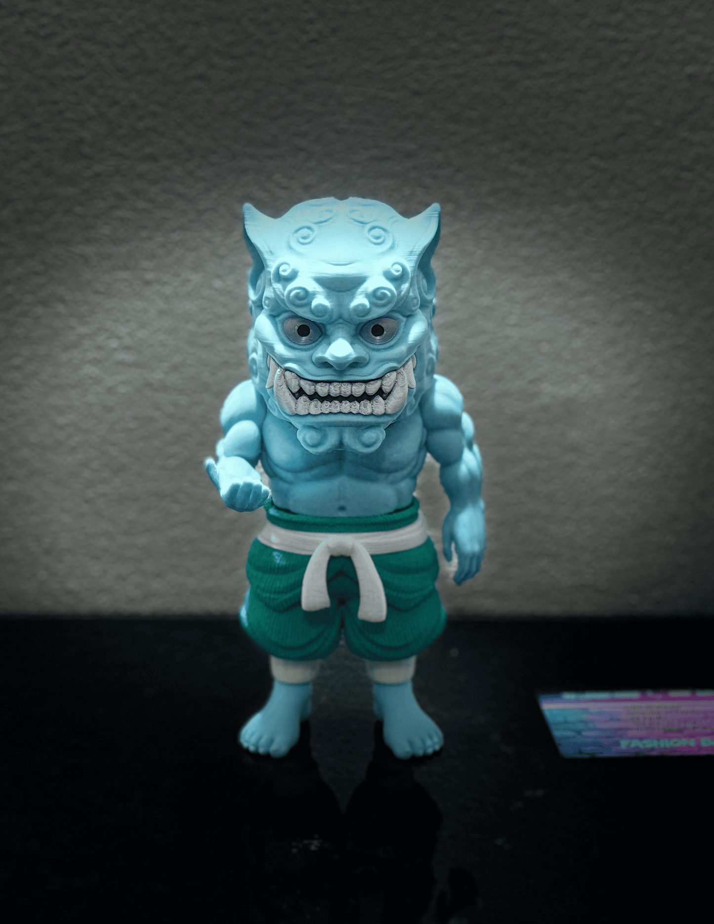 Foo Dog guardian lion figure displayed as elegant Asian-inspired home decor