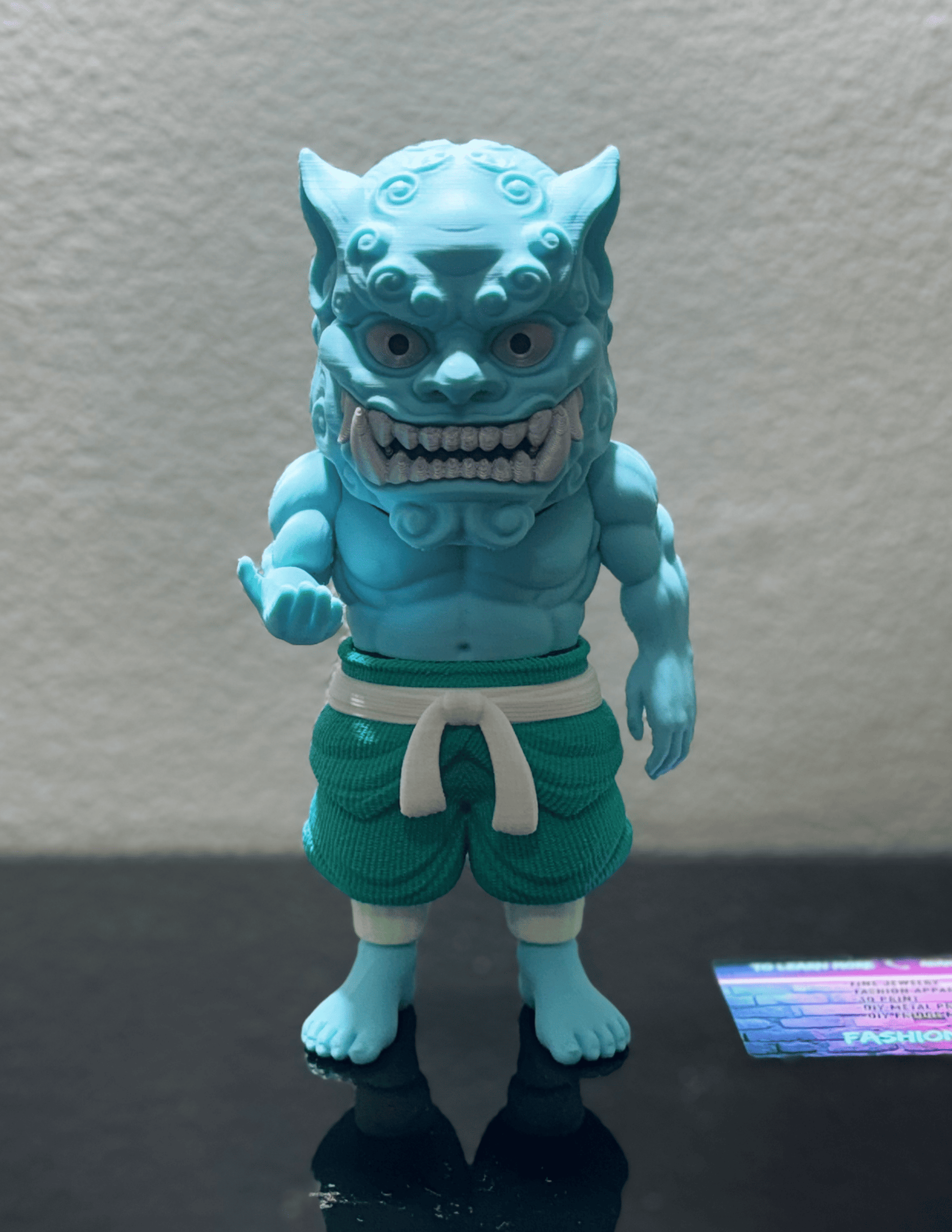 Foo Dog guardian lion figure displayed as elegant Asian-inspired home decor