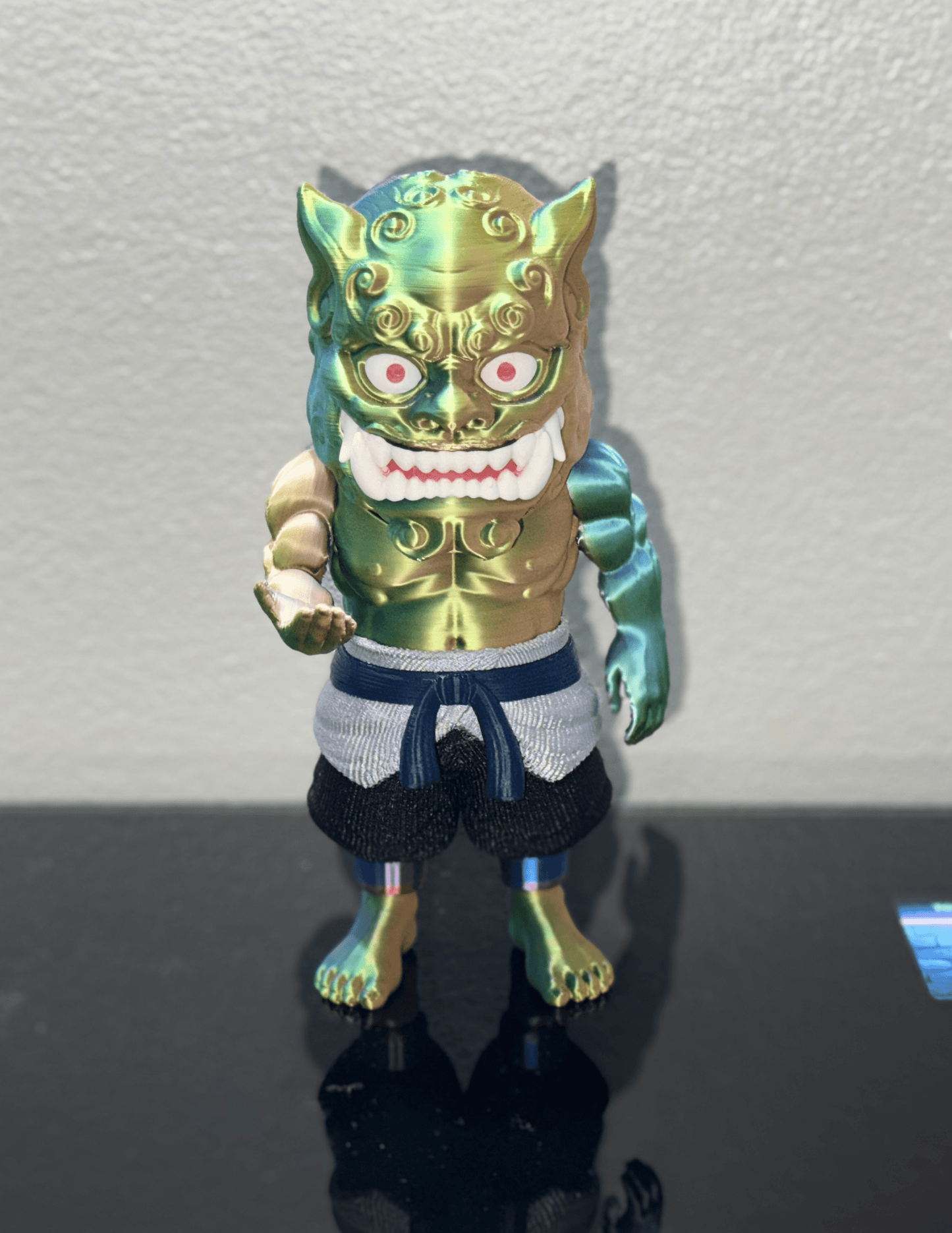 Foo Dog guardian lion figure displayed as elegant Asian-inspired home decor